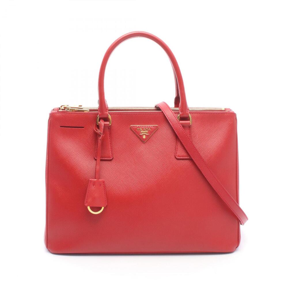 Prada Galleria Saffiano Tote Bag Leather Red